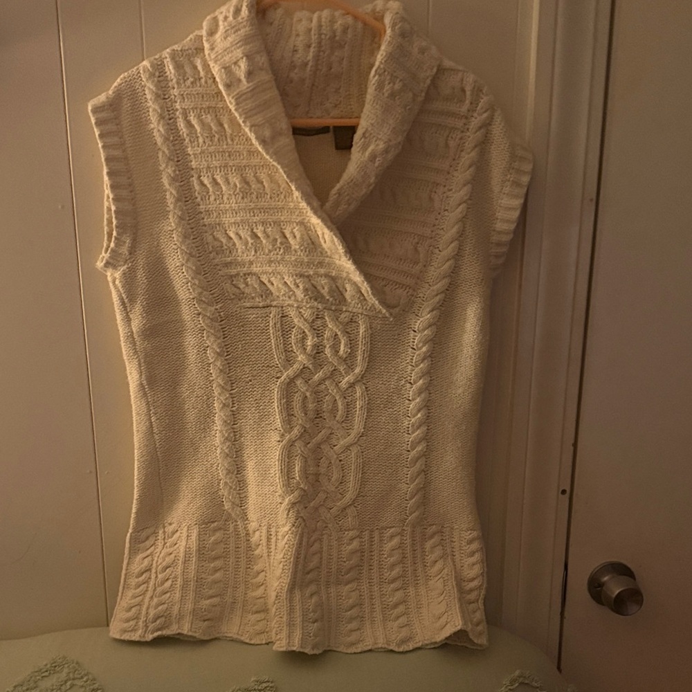 Elegant Cowl Neck Cable Knit Sweater